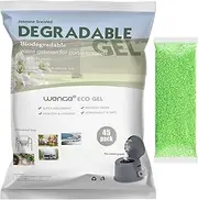 Wenge Urine Super Absorbent Solidifier, 45Pack Jasmine Scent Pre Poo Powder Solidify Body Fluids in 1 Min,Easy to Port Waste Liquid, for Camping Portable Toilet, Solidifies Urine & Diarrhea in Pet Loo