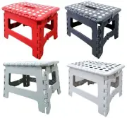 Foldable Folding Stool Foot Step Ladder Plastic Footstool Stepladder Portable