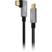 MBEAT LC7965 1.8M USB-C Right Angle Cable 4K 100W Pd Usb3.2 Gen2 Toughlink