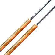 Qty(2) Trunk Struts ，Compatible With Nissan Patrol Y62 SUV Without Power Liftgate 2010- Rear Tailgate Boot Lift Supports Gas Springs(Orange Carbon Fiber)