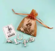Bag of Charms Vilmain Charm Danforth Pewter Rodeo Western Country Boot Cowboy