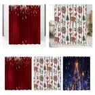 Christmas Shower Curtain 70x78inch Home Decoration Waterproof Fabric