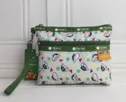 Lesportsac Crayon Shinchan 2zipper Pouch NWT. Combine & Save Shipping $$