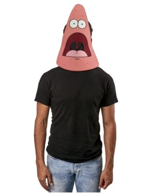 Surprised Patrick Meme Foam Mask - SpongeBob - Costume Accessory - One Size