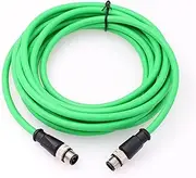 M12 4 Pin D-Coded Network Ethernet Cable CAT5e for Industrial Baumer Sick Omron Camera Sensor Encoder Profinet Application Shielded Flexible 20M
