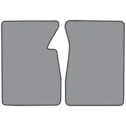 1965 Ford F-350 Loop Carpet Logo Floor Mat 2pc - Floor Mounted Pedal (for: Ford)
