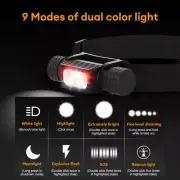 LED Headlamp Flashlight USB Rechargeable Head Torch Light Lamp Headlight Camping
