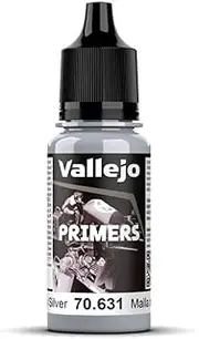 Vallejo Surface Primer, Chainmail Silver, 18 ml
