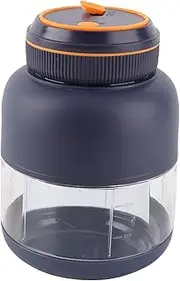 [Haofy] Portable Blenders Handheld Fruit Mixer Powerful Blending 800ml Capacity for Travelers (Blue)