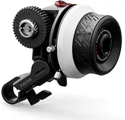 [Tilta] Pocket Follow Focus | Precise Focus Ring with A/B Stops | Fluid Damping System | 15mm Rod & Rod Holder | Works with Most Cameras & Lenses | Lightweight, Comfortable, and Compact Design (FF-T07)