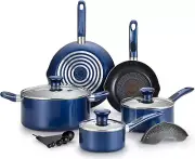 T-fal Excite ProGlide Nonstick Thermo-Spot Heat Indicator 14 Piece, Blue