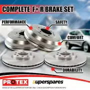 Protex Front + Rear Brake Rotors Drums for Mitsubishi Triton MK 2WD (for: Mitsubishi)