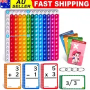 Multiplication Flash Cards+Pop Fidget Chart- 156 Hole Punched Math Game Flash AU