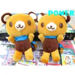 ☆POMER☆日本SANRIO正品已絕版 可愛稀少TENORIKUMA 拿鐵熊 咖啡熊 藍領巾 短毛娃娃玩偶