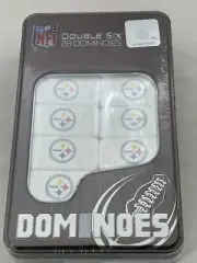 Officially Licensed NFL Pittsburgh Steelers 28 Piece Double-6 Dominoes Game