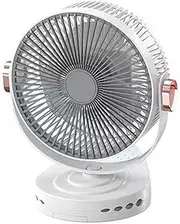 Clip Fan, Table Fan, Rechargeable Clip On Fan, Handheld Fan For Bedroom, Quiet 8-inch Hangable Adjustable-speed Night Light For Home Stroller Camping Stroller Garage Workplace Car Student