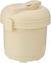 LCSVCCXA Microwave Rice Steamer with Spoon PP Versatile Kitchen Material 14cmx14.5 Cm, Style A, as described