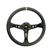 Genuine OMP CORSICA BLACK-YELLOW Leather Steering Wheel
