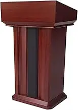 Floor Lectern Podium Lectern Podium Stand, Wood Podium Wood Lectern Portable Floor Lectern Podium Classroom Presentation Stand Muti-Purpose,Red Brown-68x52x115cm