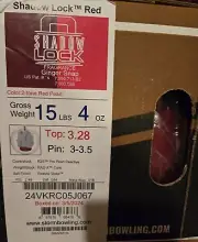 Storm Shadow lock Red Overseas Bowling Ball NEW IN BOX