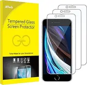 JETech Screen Protector for iPhone SE 3/2 (2022/2020 Edition) 4.7-Inch, Tempered Glass Film, 3-Pack