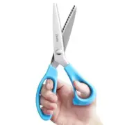 Zig Zag Scissors for lace wig 9" Sewing Pinking Shears for Fabric Cutting Cra...