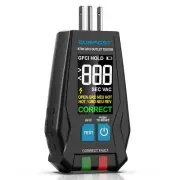 GFCI Outlet Tester, DURFICST Electrical Outlet Tester with 1.7'' High Definit...