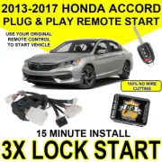 J's Alarms w/ Key Start Plug & Play Remote Start For 2013-2017 Honda Accord HO3