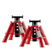 SUNEX Jack Stands Low Height Pin Type 10-Ton Capacity Adjustable Steel (Pair)