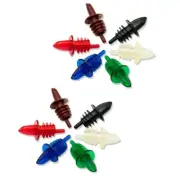 10 Pcs Liquor Bottle Pourers LeakProof Spout Pourer Stopper Dishwasher Safe