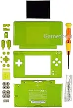 New Full Housing Case Cover Shell with Buttons Replacement Parts for DS Lite NDSL Game Console-Lime Green.