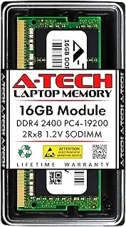 A-Tech 16GB RAM Replacement for Crucial CT16G4SFD824A | DDR4 2400MHz PC4-19200 2Rx8 1.2V SODIMM 260-Pin Memory Module
