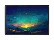 Christmas Night Star Framed Print Fine Art Poster Print