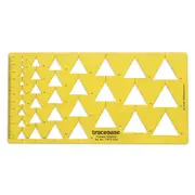 Geometric Triangle Template Drawing Stencil