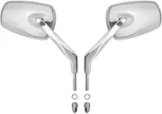 For Harley Touring Road King Glide Electra Street Glide 1982-later Motorcycle Side Rear View Mirrors Aluminum Black Motorcycle Rearview Mirror(Chrome)