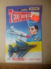 New 1994 Matchbox Thunderbird 1 Pilot Scott Tracy Rocket Ship Diecast Vintage