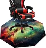 Gaming Chair Mat for Hardwood Floor,Anti-Slip Gaming Office Chair Mat for Carpet Under Desk Low-Pile Rug for Gaming Room Home Office Decor (Color : 1, Size : 100cm)