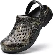 [SECHRITE] Clogs for Men Graphic Garden Shoes Mens Slip On Mules Waterproof Summer Water Sandals Slides Shoes