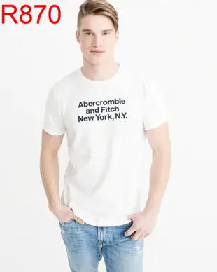 【西寧鹿】AF a&f Abercrombie & Fitch HCO  T-SHIRT 絕對真貨 可面交 R870