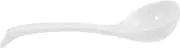 Cabilock Porcelain Soup Ladle Japanese Spoon Microwave Dishwasher Safe Bone for Serving Chili Stew Gravy Rice Fluffing Spoon for Kitchen Use