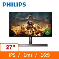 在飛比找Yahoo奇摩購物中心優惠-PHILIPS 飛利浦 27型 4K 144Hz 電競螢幕顯