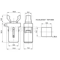 在飛比找Yahoo!奇摩拍賣優惠-小門鎖開關 PR-001 自鎖 用於MS 空調機頂盒電視機 