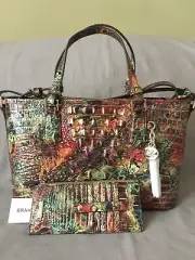 Brahmin Mini Asher Satchel And Credit Card Wallet Ammolite Melbourne