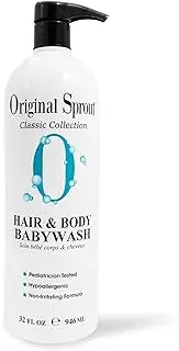Original Sprout Baby Shampoo and Body Wash |Hair and Bodywash Sensitive Skin, 32 oz. Bottle