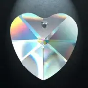 Asfour Crystals Wholesale (40x40mm) Heart-Shaped Suncatchers Prisms-Box of 100