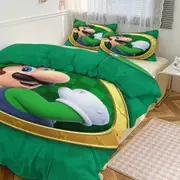 Bed Sheets g99 Mario Print Bedding Set Pattern Duvet Cove Set 3 Pieces 1 Quilt Cover And 2 Pillowcases for Women Men Teens tq99 Bed Sheets