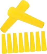 10pcs Plastic Winding Tube Wire Weaving Bobbins Tube Yarn Professional Sewing Kit Yarn Winder Empty Sewing Spools Metal Sewing Bobbins Sewing Tools Empty Bobbins Yellow