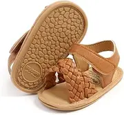 Ohwawadi Infant Baby Boys Girls Sandals, Soft Non-Slip Rubber Sole Summer Toddler Baby Walking Shoes, Flat Shoes First Walkers