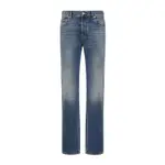 [Alexander Mcqueen] Alexander Mcqueen-Blue Washed Cotton Jeans-Uomo 48 IT