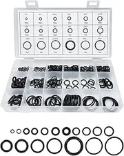 povtii 300 PCS O Ring Assortment Kit Set, 18 Sizes High Pressure High Temperature Resistant Nitrile Rubber Ring Repair Kit, Professional Gasket A/C System Seal Kits, Car Accessories